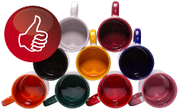 Fototassen & Kaffeebecher - Lassen Sie bunte Tassen extrem günstig bedrucken - auch in Kleinauflage!