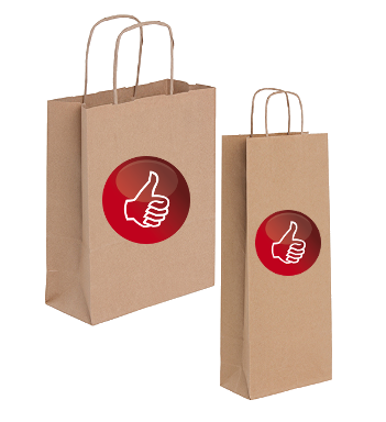 Papiertragetaschen mit Papierkordeln - Wir bedrucken Ihre Einkaufstaschen, Stofftaschen und Stoffbeutel in Ihrem individuellen Design!