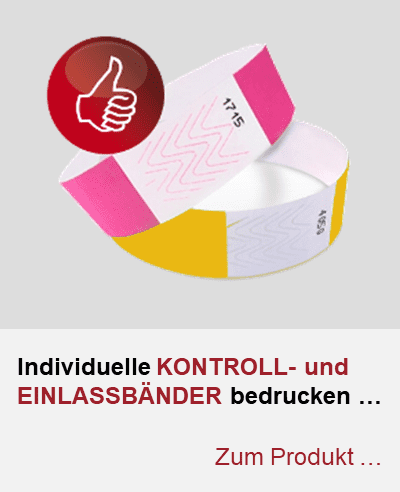 Kontroll- und Einlassbänder
