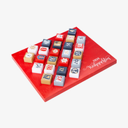 Selbstbefüllbarer Adventskalender mit Faltschachteln im Vollfarbdruck