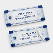Aufkleber aus Dokumentenfolie ganz und gerissen für Sicherheitskennzeichnungen drucken