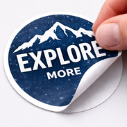 Aufkleber Druckqualität hochauflösend präziser Konturschnitt saubere Kanten professionelle Sticker Etiketten