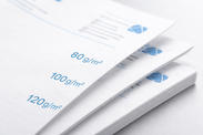 Briefpapier Standard in unterschiedlichen Grammaturen 80 bis 120 g/m² im Vergleich