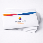 Bedruckte Briefumschläge mit einseitigem Druck auf der Rückseite