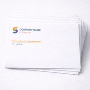 DIN EA5/6 Briefumschläge quer mit einseitigem Vorderseitendruck und Firmenlayout