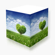 Individuell bedruckter Haftquader mit zwei Motiven und 680 Blatt