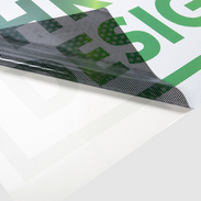 Window Graphics: Fahrzeug-Lochfolie aus PVC mit schwarzer Rückseite und personalisiertem Druck