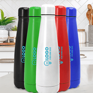 Matte Edelstahl-Flasche, 630 ml - Gravieren oder bedrucken Sie Trinkflaschen aus Edelstahl mit Ihrem Logo auch in kleinen Mengen!