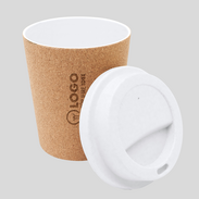 Gravierter To-go-Becher mit Naturkork-Deckschicht – umweltfreundlich und individuell gestaltet