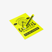Neon-Plakat aus gelbem Neonpapier Plakat aus gelbem Neonpapier mit individuellem Druck