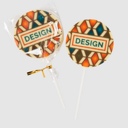 Schokoladen-Lollis mit Wunschmotiv bedruckt