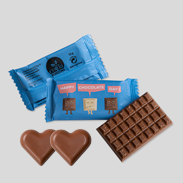 Schokolade & Pralinen - Ob als Geschenk oder Werbeartikel – Gestalten Sie Schokoladen-Verpackung mit Ihrem Wunschmotiv: