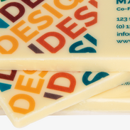 Schokoladen-Visitenkarte, 30 g, mit vollfarbigem Druck für einen beeindruckenden ersten Eindruck
