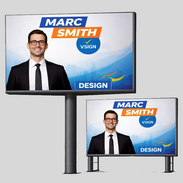 Großformatige Wahlplakate für Außenwerbung – A1, A2 und A0 Formate im Einsatz